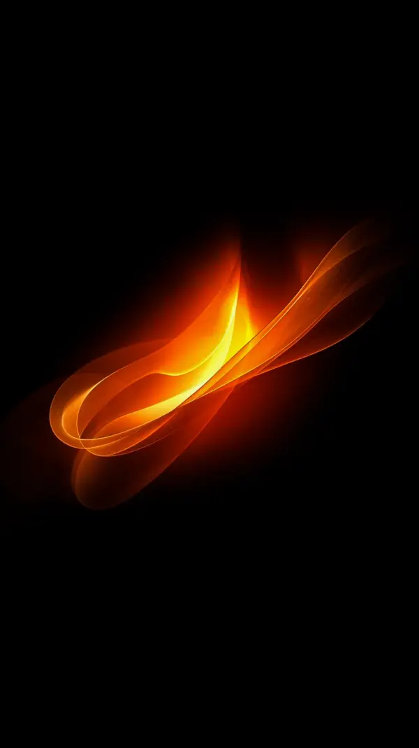 Vibrant Abstract Fire Wave AMOLED Wallpaper 4K for Mobile