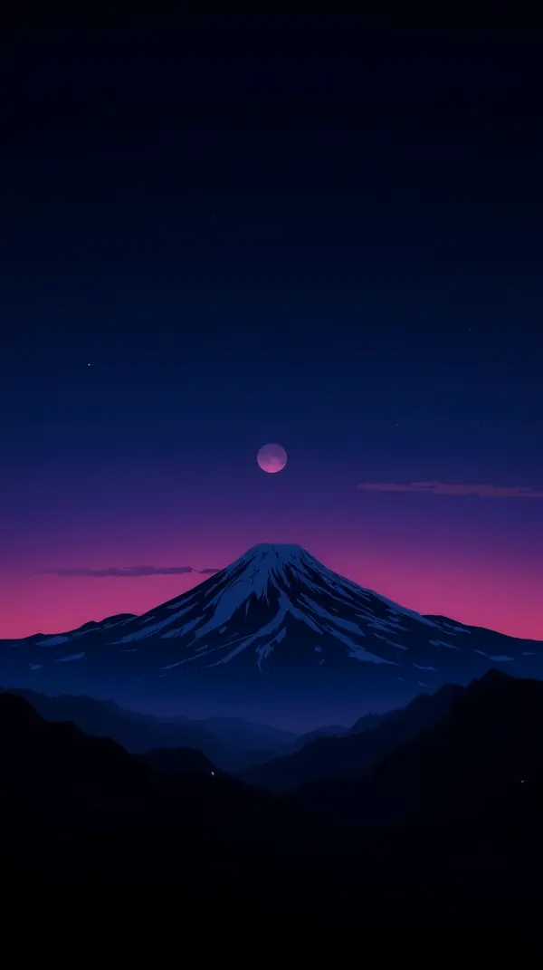 Backgrounds for your phone — snowy fuji mountain