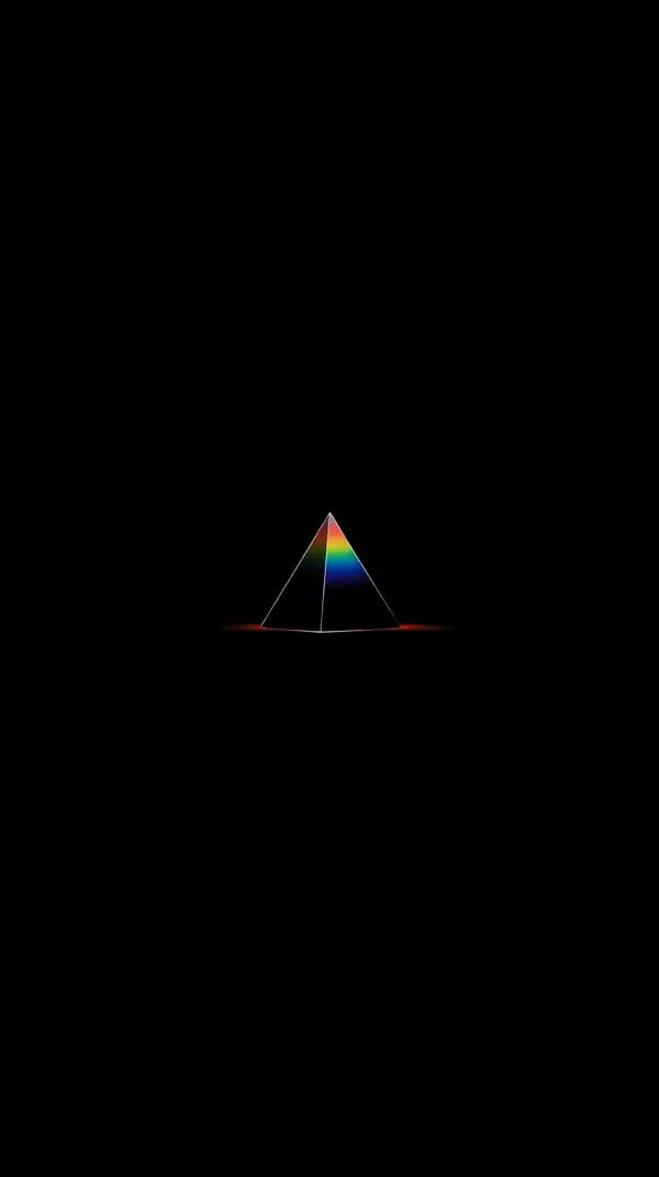 Minimalist Pyramid Prism amoled wallpaper 4k for mobile