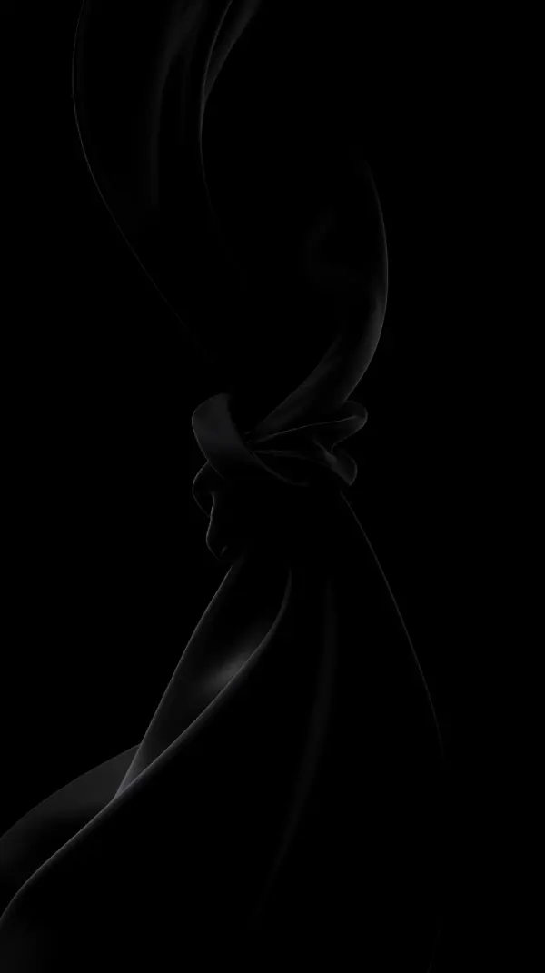 Abstract Black Knot AMOLED Wallpaper 4K for Mobile