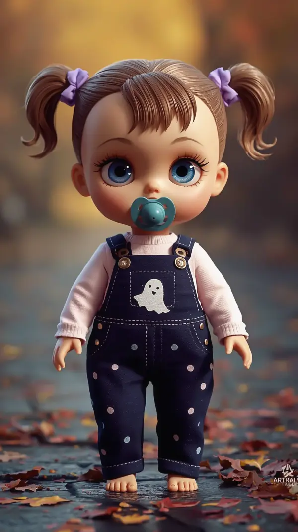 Cute Wallpaper — Baby Doll Ghost Overalls | 4kwallpapar