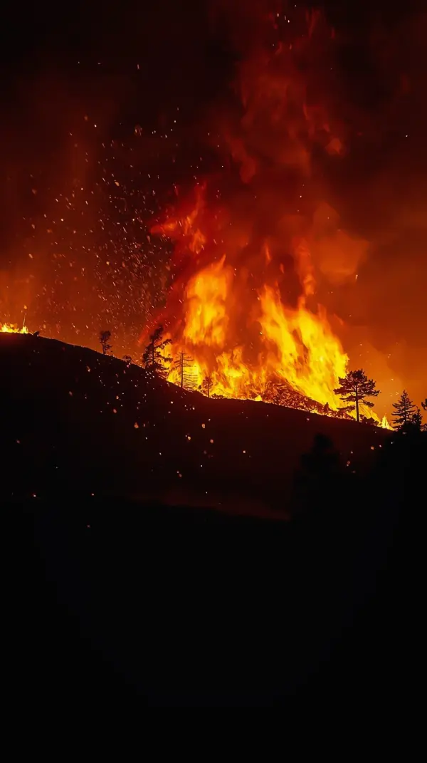 Fire Wallpaper 4K — Intense Forest Blaze | 4KWallpapar