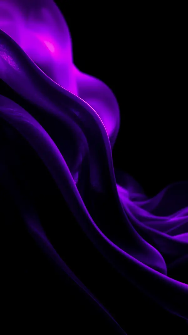 Stunning AMOLED Wallpaper 4K for Mobile: Deep Purple Fabric Flow