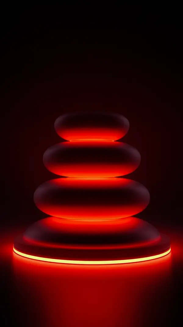 Dark AMOLED Zen Stones 4K Mobile Wallpaper - Ignite Your Screen