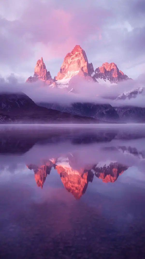 Purple Mountain Sunset iPhone Wallpaper 4k - Stunning 4k Wallpaper for Mobile and Cute 4k Wallpaper for iPhone. High Quality 4k Backgrounds and iPhone 4k Background for your phone.
