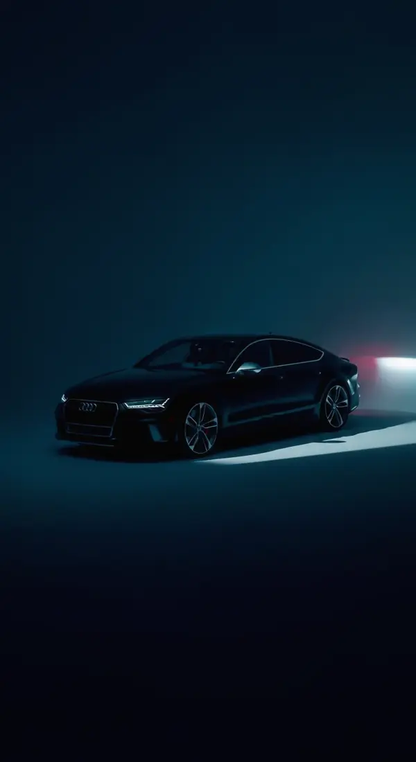Sleek Audi Car iPhone Wallpaper - Premium Car Wallpaper 4k for Mobile and Car Wallpaper4k for Mobile in Dark Studio Style