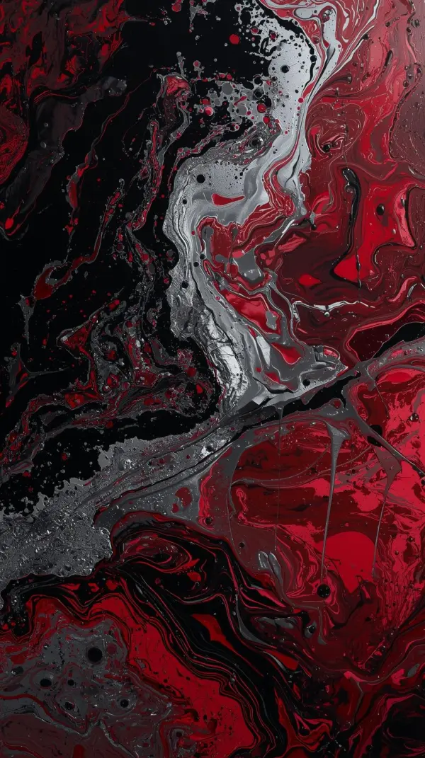 4k wallpaper for mobile - Abstract deep red fluid gradient with smooth flowing silk-like textures