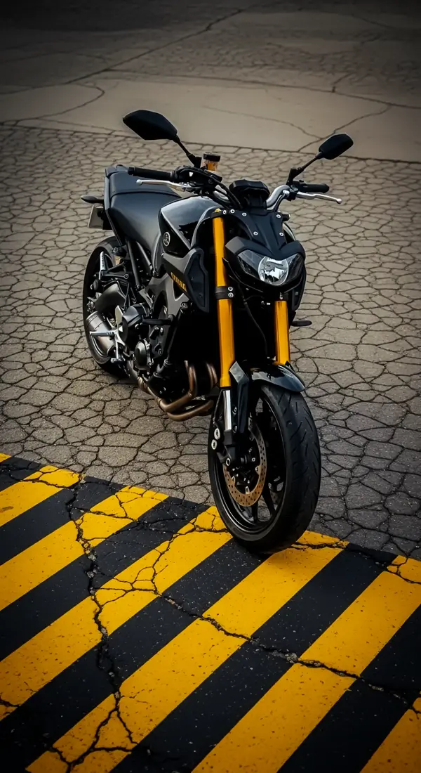 Sleek Yamaha MT-09 Phone Wallpaper - 4K Wallpaper for Mobile & iPhone Wallpaper 4K. High-quality 4K backgrounds iphone and 4K wallpaper for iphone. A wallpaper for phone cute and stylish for bike lovers.