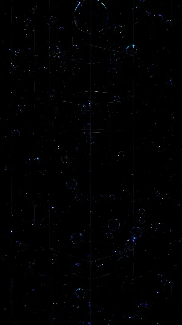 Dark Bubbles AMOLED Wallpaper 4K for Mobile
