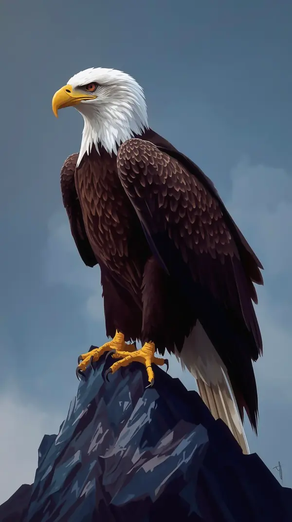 Eagle Wallpaper 4K — Regal Bald Bird Perched 4KWallpapar