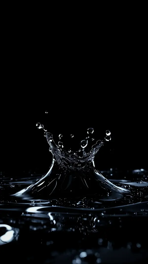 Stunning AMOLED Wallpaper 4K for Mobile: Water Splash