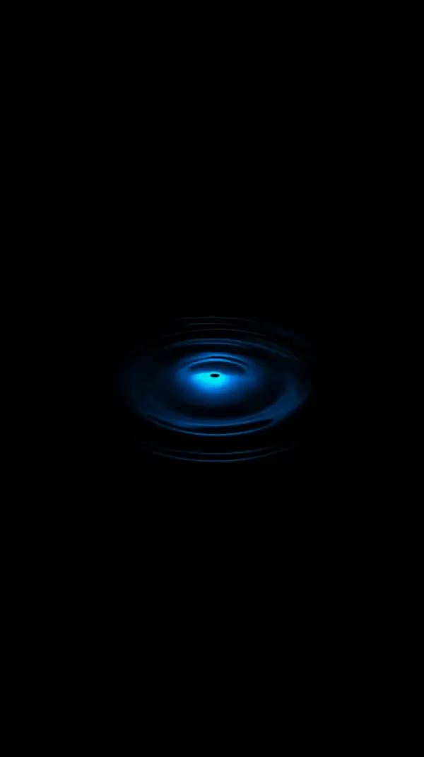Captivating AMOLED Wallpaper 4K for Mobile: Blue Ripple Effect