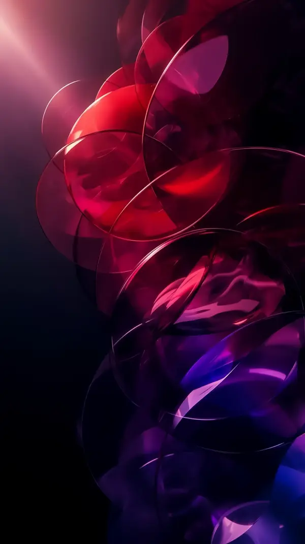 Stunning Red and Purple Abstract AMOLED Wallpaper 4K for Mobile
