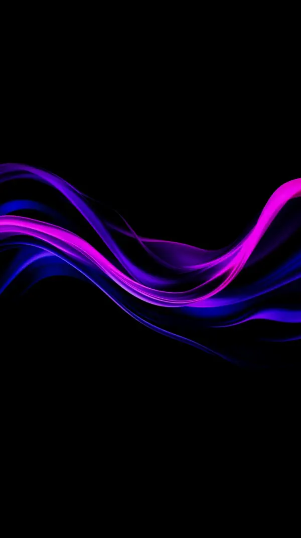 Abstract Purple and Blue Wave AMOLED Wallpaper 4K for Mobile - High Quality Background
