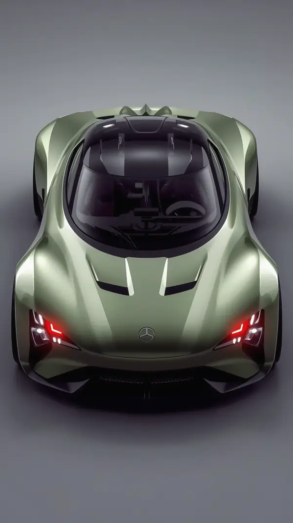 Mercedes Wallpaper — Green Concept Car | 4kwallpapar