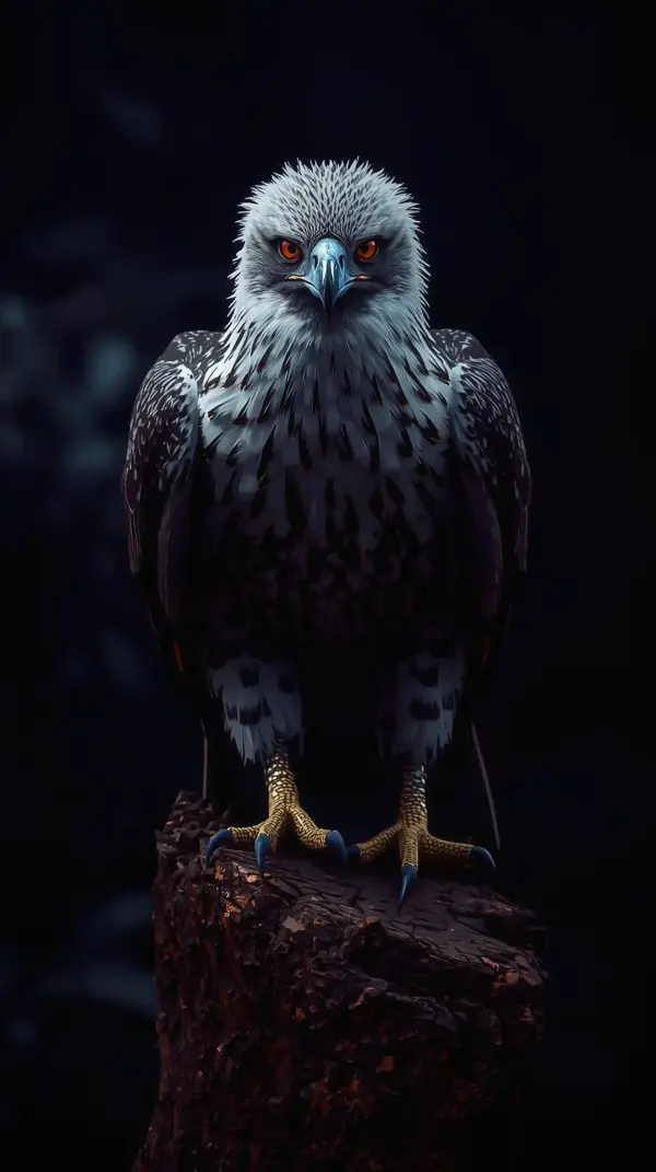 Eagle Wallpaper 4K — Fierce Red Eyes