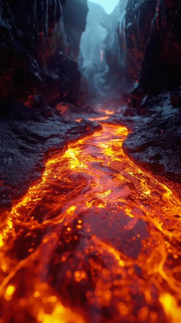 Lava Wallpaper 4K — Glowing Molten Rock Flow | 4KWallpapar