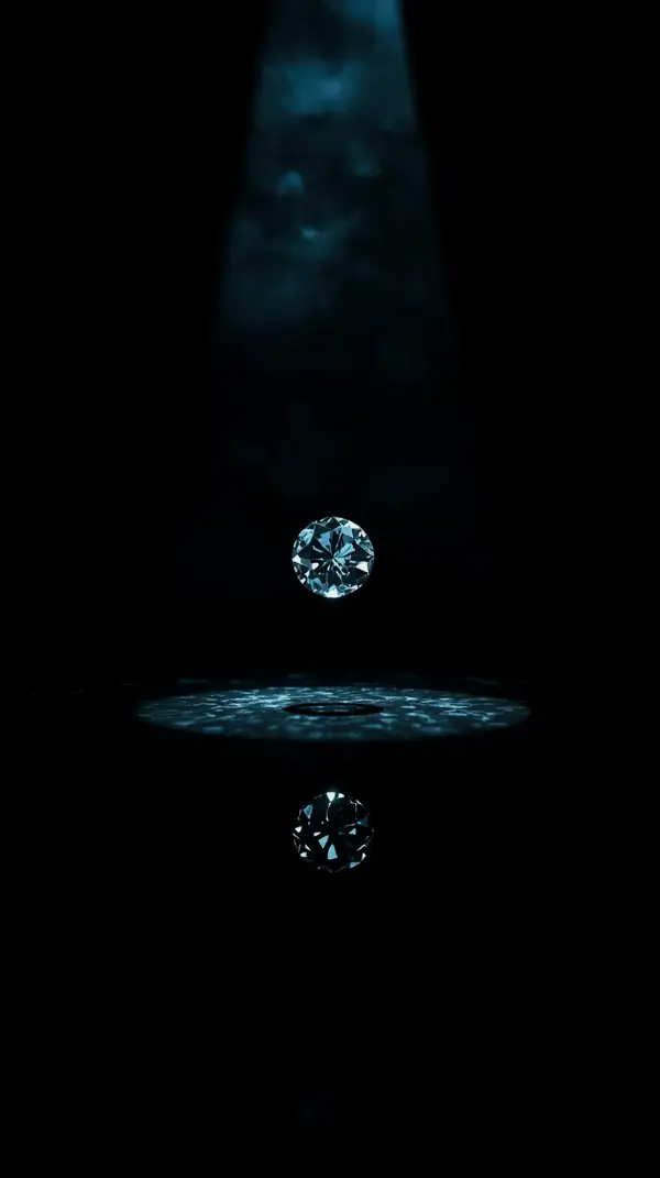 Elegant Diamond Spotlight AMOLED Wallpaper 4K for Mobile