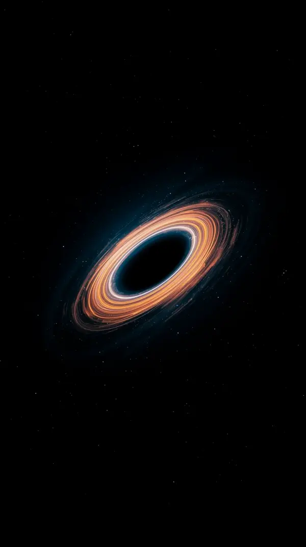 Stunning Black Hole AMOLED Wallpaper 4K for Mobile - High Resolution Space Background