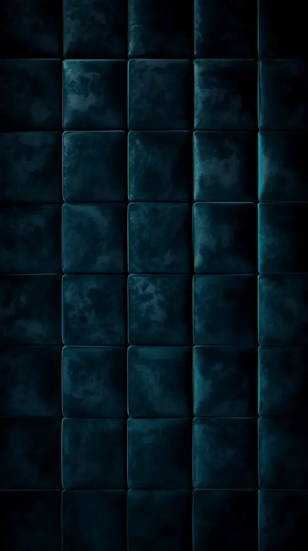 Dark Teal Velvet Tiles AMOLED Wallpaper 4K for Mobile