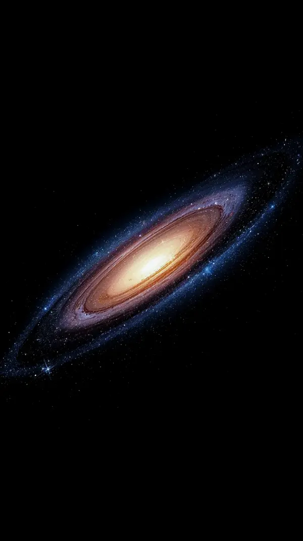 Dark anime wallpaper 4k — glowing cosmic galaxy