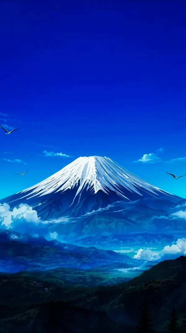 Serene Mount Fuji Landscape Wallpaper for iPhone – 4K Resolution