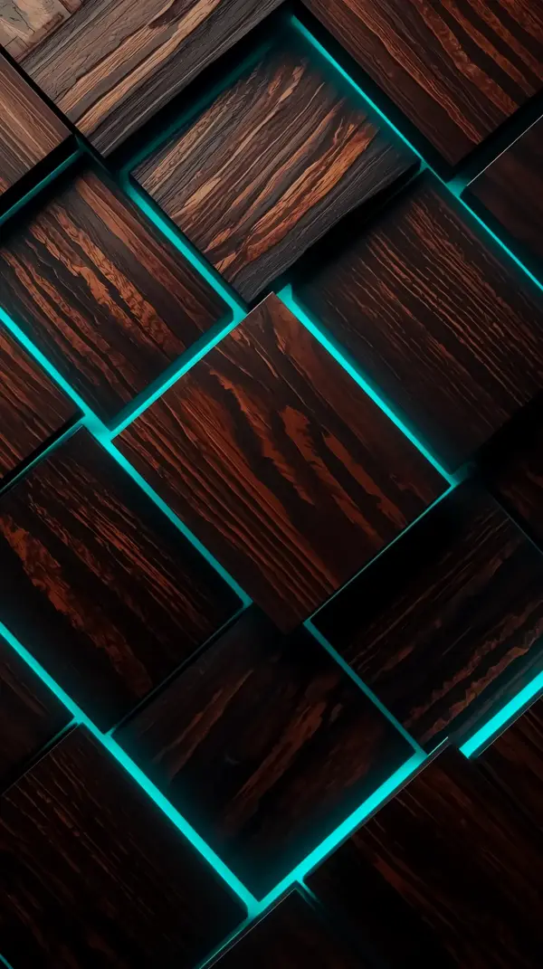 Stunning Wood Texture AMOLED Wallpaper 4K for Mobile