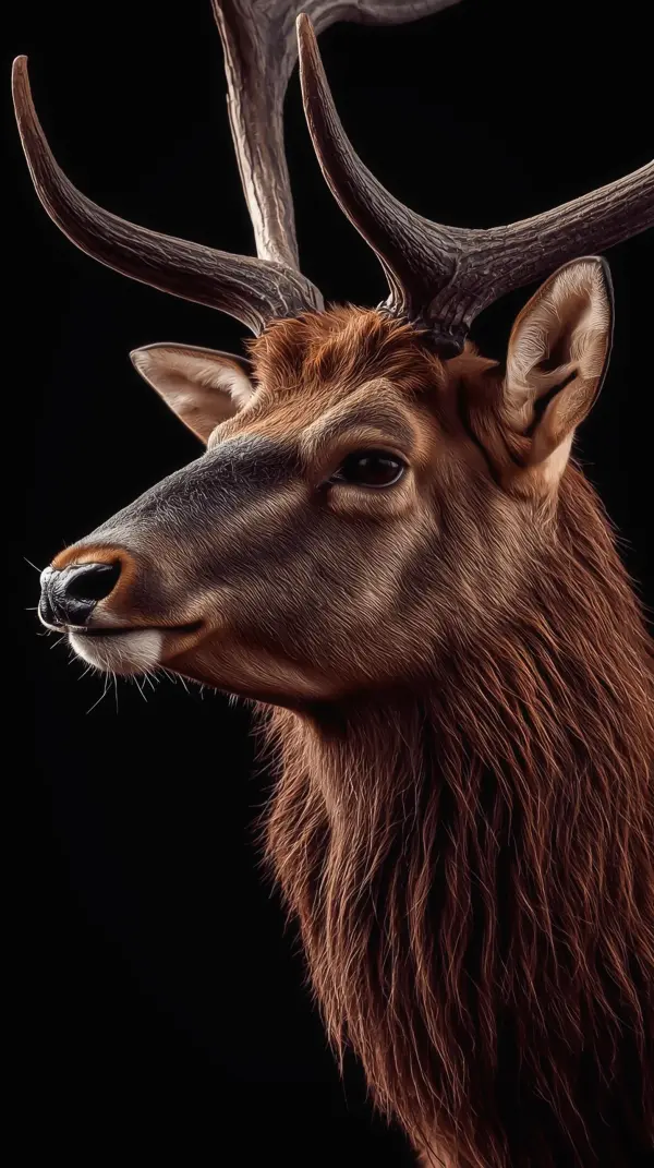 Deer Wallpaper 4K — Majestic Stag Portrait
