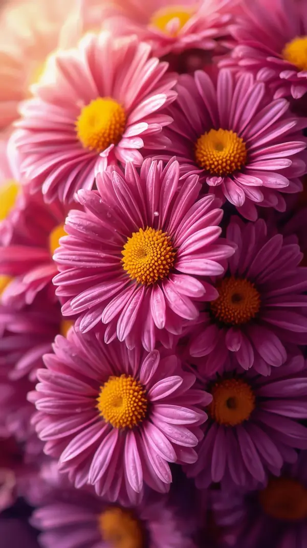 Anime background iphone — fresh blooming chrysanthemums