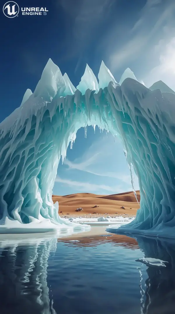 Backgrounds for your phone — giant frozen arch