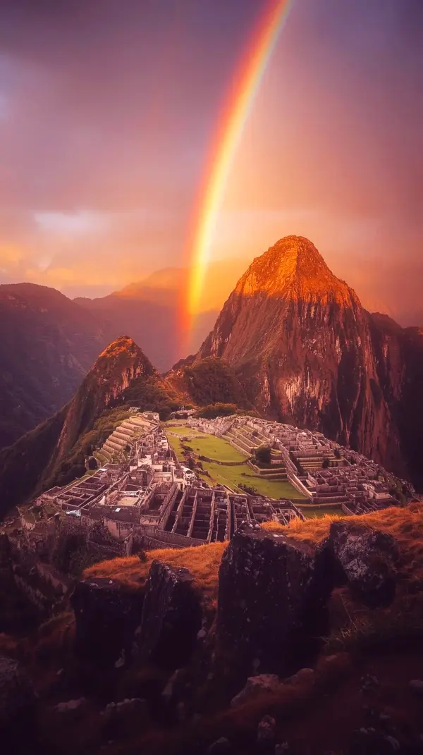 Stunning Machu Picchu Rainbow iPhone Wallpaper 4k - High Resolution 4k Wallpaper for Mobile and Wallpaper for Phone. Get this Cute 4k Wallpaper for iPhone and 4k Backgrounds iPhone for a 4k iPhone Background.