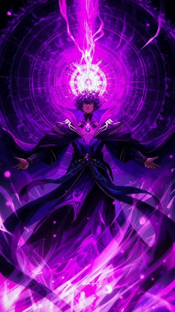 Epic Purple Sorcerer Anime Wallpaper iPhone and 4k Anime Wallpapers for Mobile. High-quality Aesthetic Anime Wallpaper Phone Background, 8k Anime Wallpaper for Mobile, Anime Wallpaper 4k Phone, and Anime Phone Wallpaper.