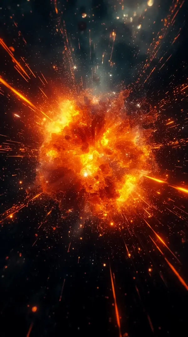 Explosive Cosmic Energy AMOLED wallpaper 4k for mobile