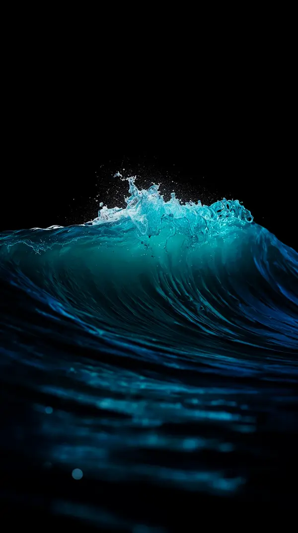 Stunning AMOLED Wallpaper 4K for Mobile: Majestic Ocean Wave