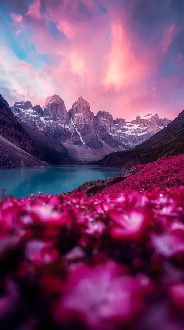 Stunning Mountain Lake iPhone Wallpaper 4k - Cute 4k Wallpaper for iPhone and Mobile