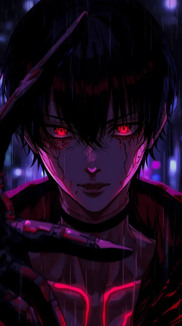 Dark Anime Boy Wallpaper for iPhone and Android – 4K