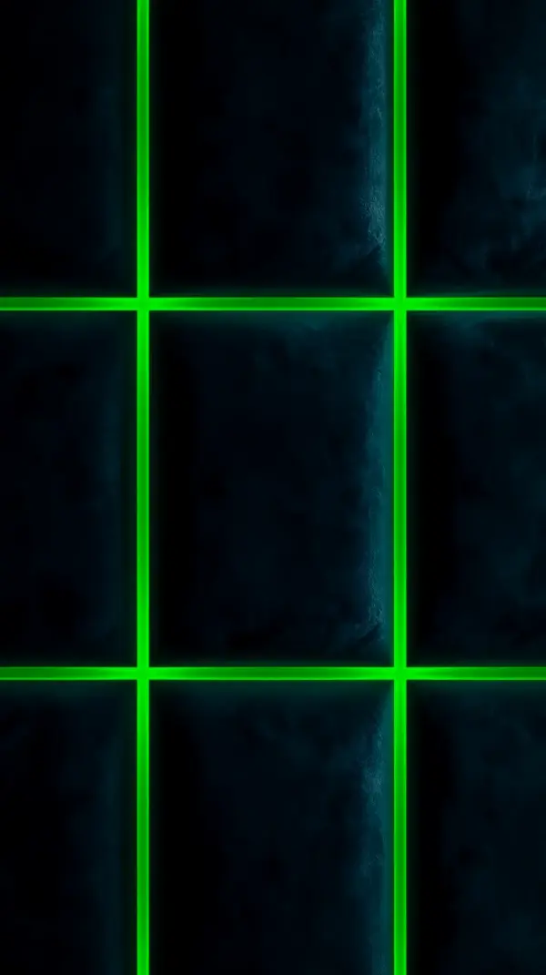 Neon Green Grid AMOLED Wallpaper 4k for Mobile
