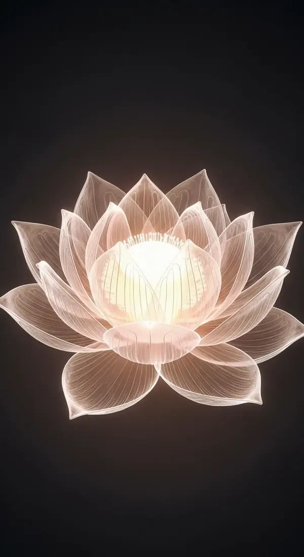 Glowing Lotus Flower Background for iPhone | Flower Phone Background & Wallpaper