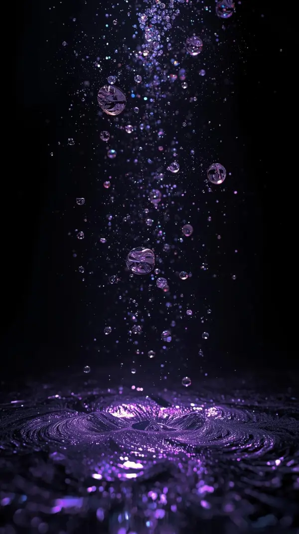 4k iphone background Majestic Purple Galaxy Nebula with Shimmering Stars and Deep Cosmic Cloudscape