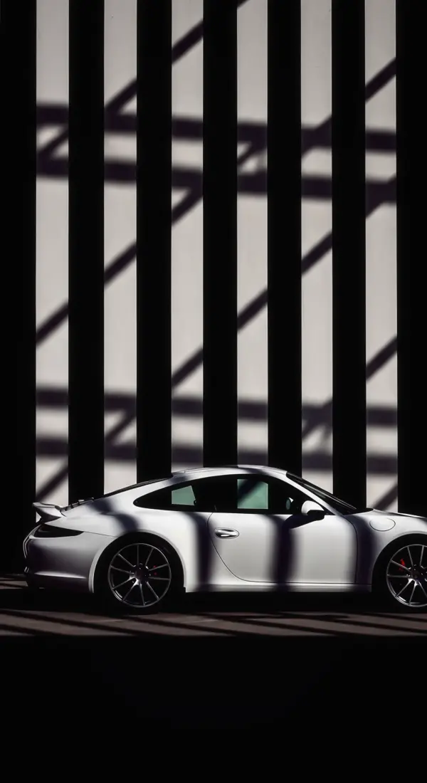 Stunning White Porsche Car iPhone Wallpaper | 4K Mobile Car Wallpaper | Car Wallpaper 4k for Mobile