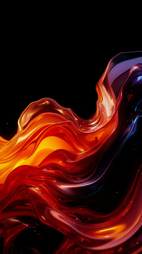 Vibrant AMOLED Wallpaper 4K for Mobile: Fiery Abstract Flow