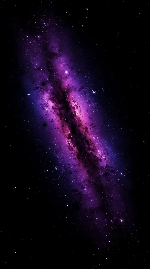 Stunning Purple Galaxy AMOLED wallpaper 4k for mobile