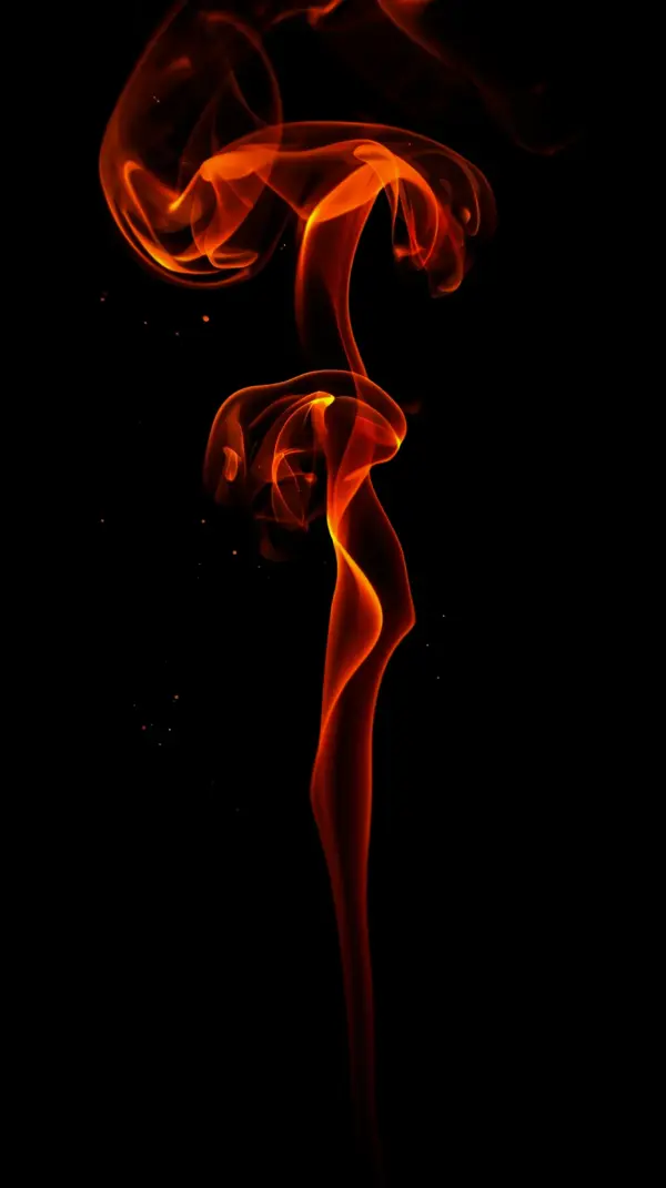 Fiery Smoke AMOLED Wallpaper 4K for Mobile - Mesmerizing Abstract Design