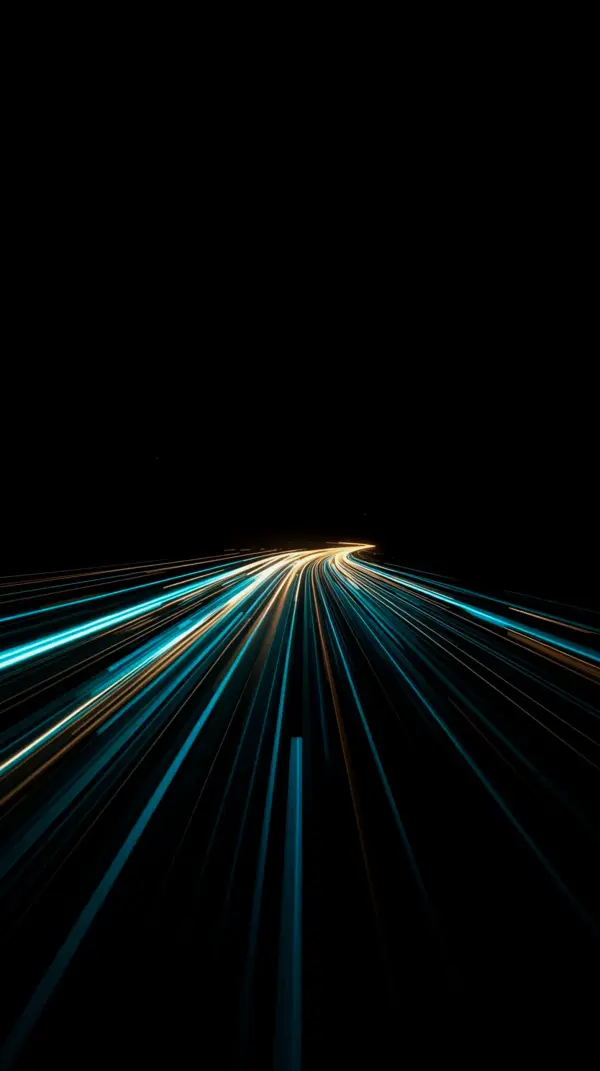 Speeding Light Trails: AMOLED Wallpaper 4K for Mobile