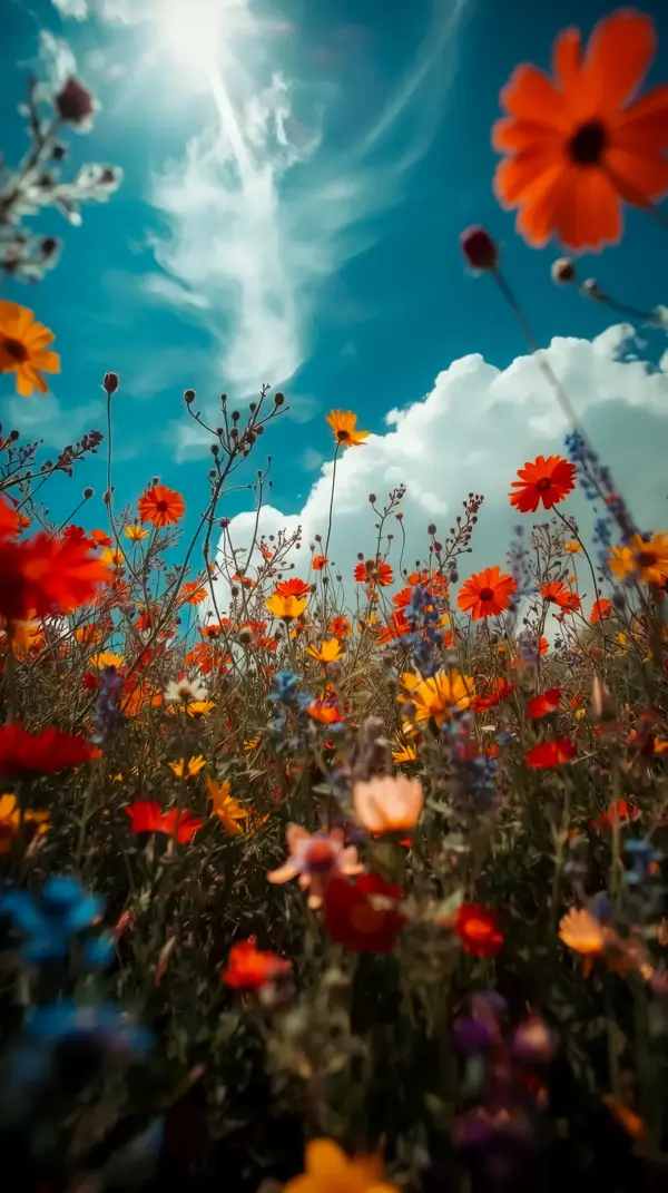 Vibrant Flower Background for iPhone: Blooming Flower Phone Wallpapers and Flower Phone Backgrounds