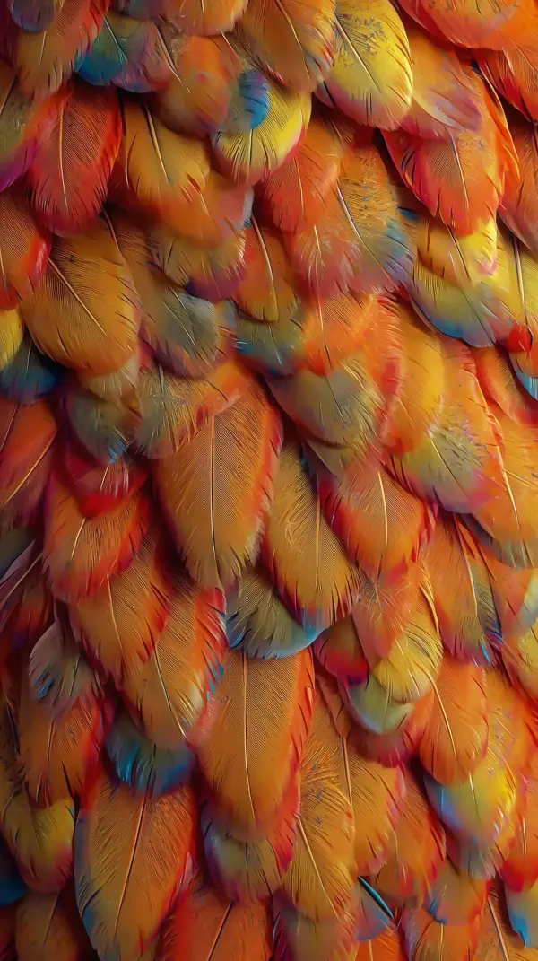 Nature Wallpaper 4K — Vibrant Parrot Feathers