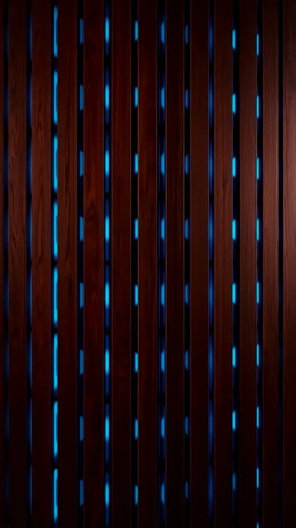 Cool backgrounds for android — glowing blue wood