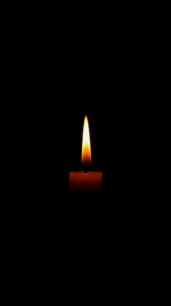 Minimalist Candle Flame AMOLED Wallpaper 4K for Mobile