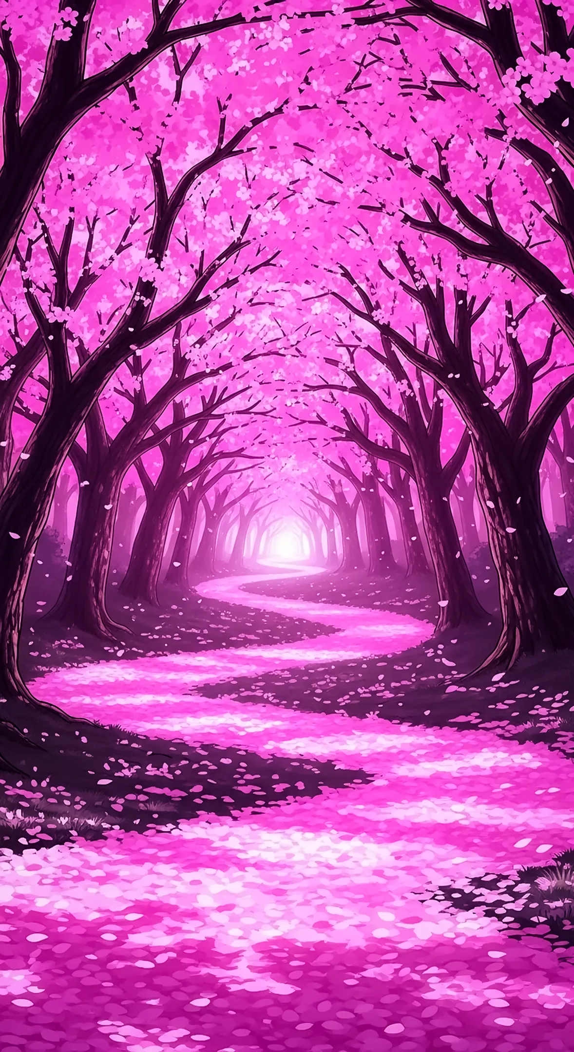 Pink flower background for iPhone, a beautiful flower phone background, and flower phone wallpaper with cherry blossoms.