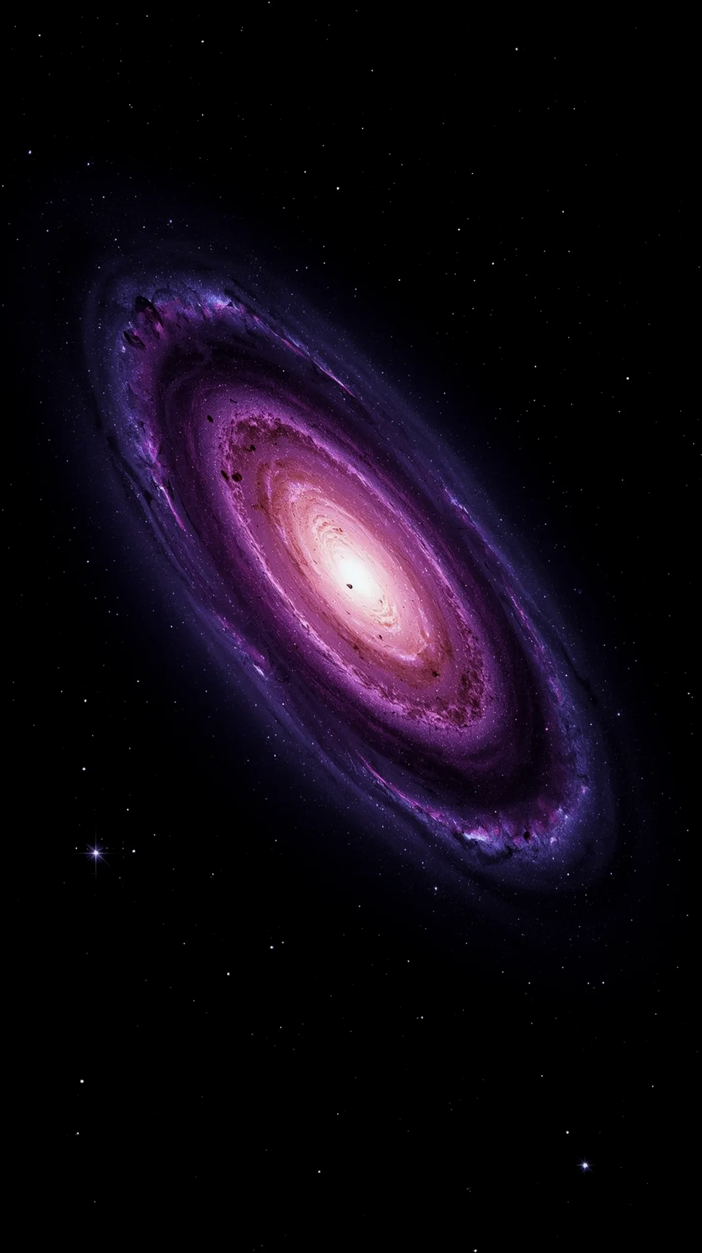 Purple galaxy amoled wallpaper 4k for mobile, iphone wallpaper 4k, 4k wallpaper for phone, cute 4k backgrounds.